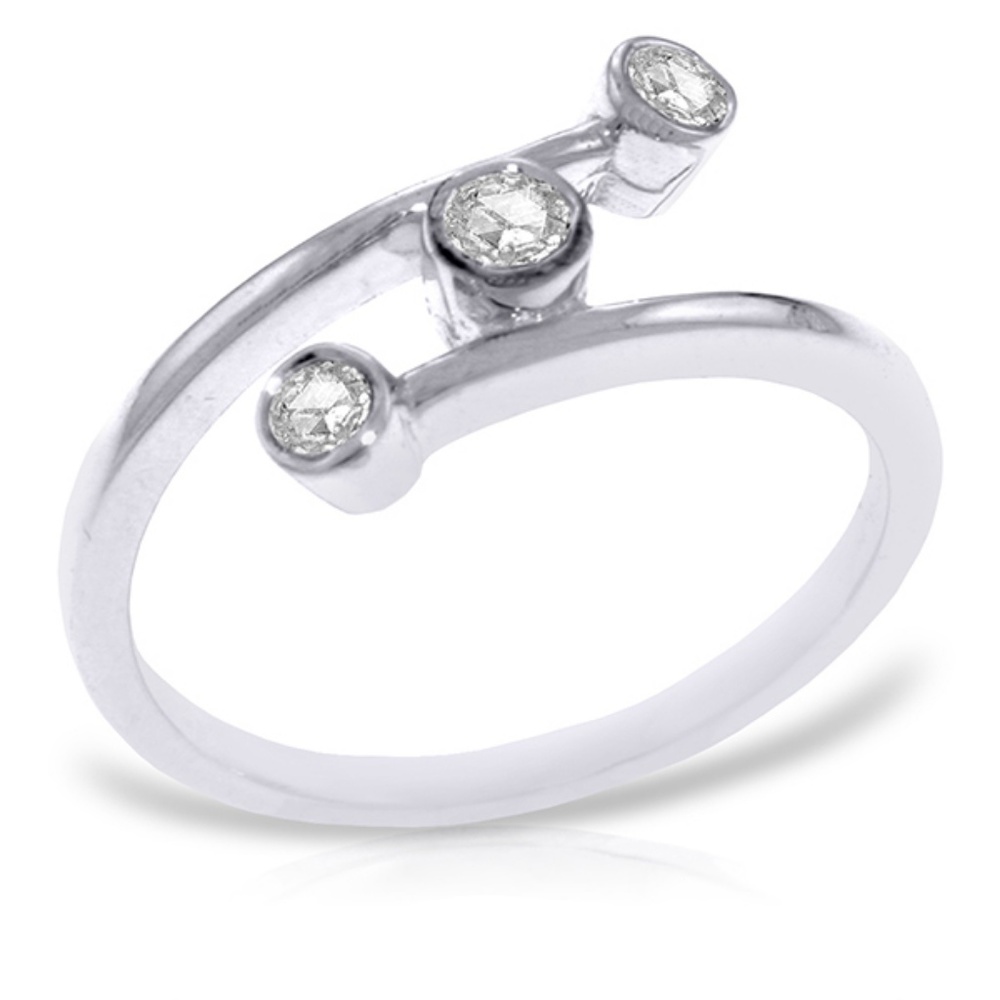 GOLD RING WITH 0.30 CT. NATURAL DIAMONDS - Picture 2 of 4